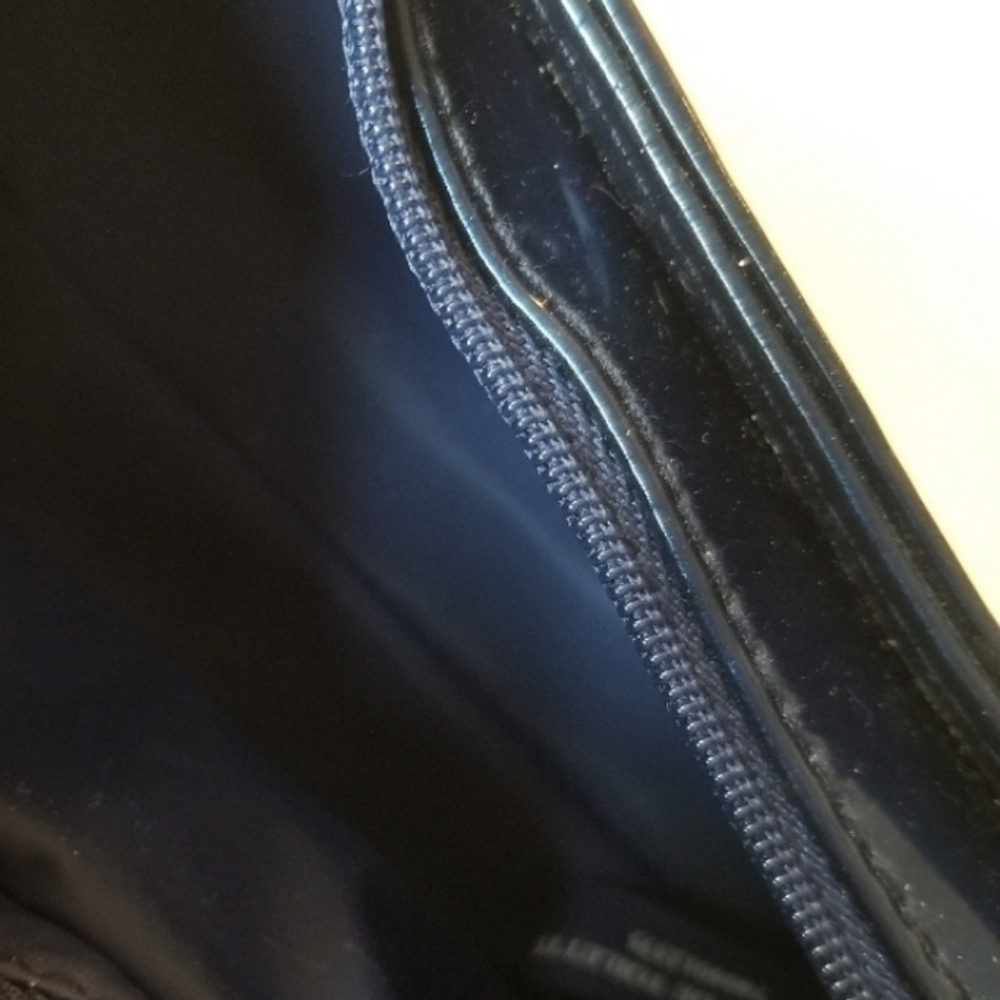 Christian Dior Mini Addict cosmetic bag metalic blue - Picture 6 of 7